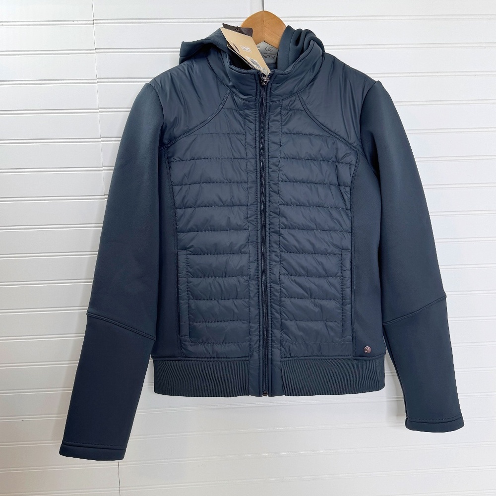 NEW Calia Studio Women's Small Moto Hybrid Jacket Graphite